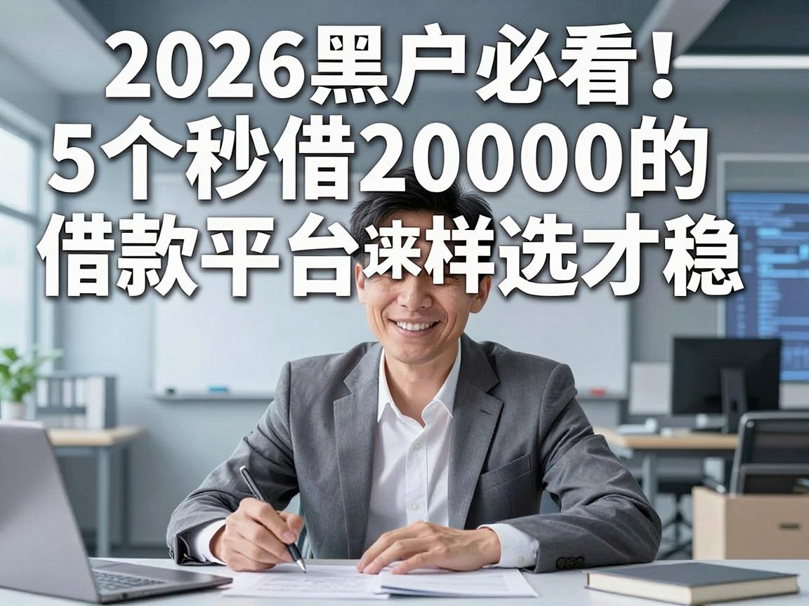 2026黑户必看!5个秒借20000的借款平台原来这样选才稳