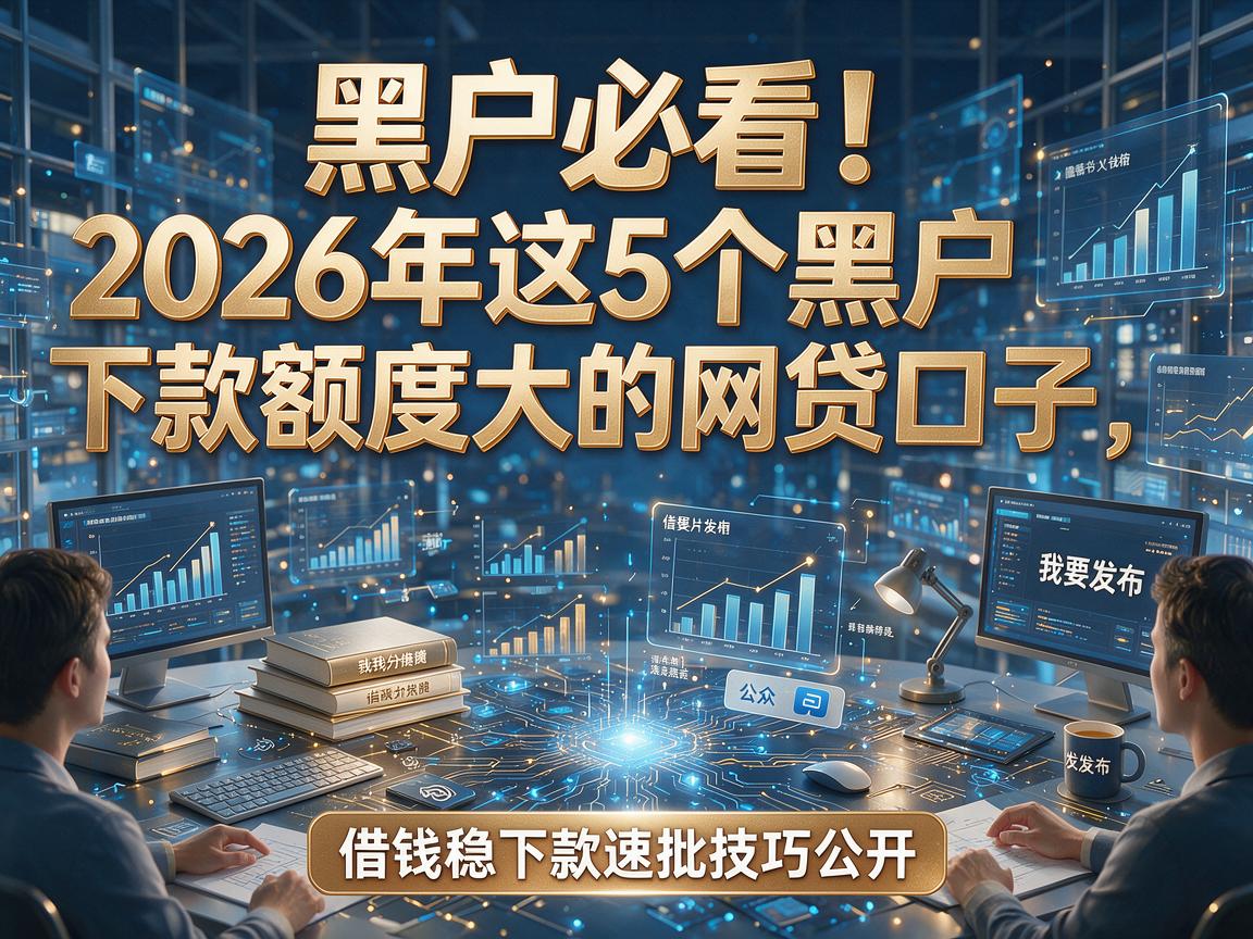黑户必看！2026年这5个黑户下款额度大的网贷口子，借钱稳下款速批技巧公开