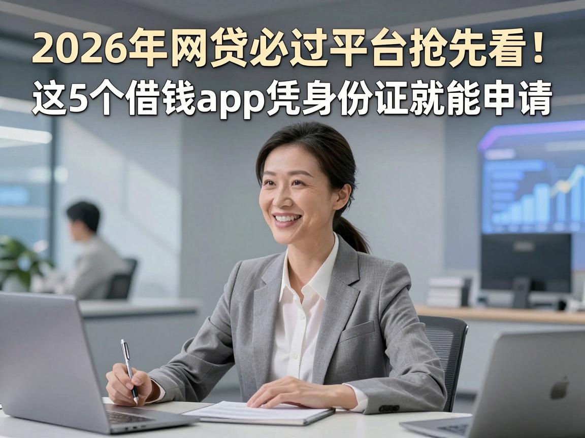 2026年网贷必过平台抢先看！这5个借钱app凭身份证就能申请