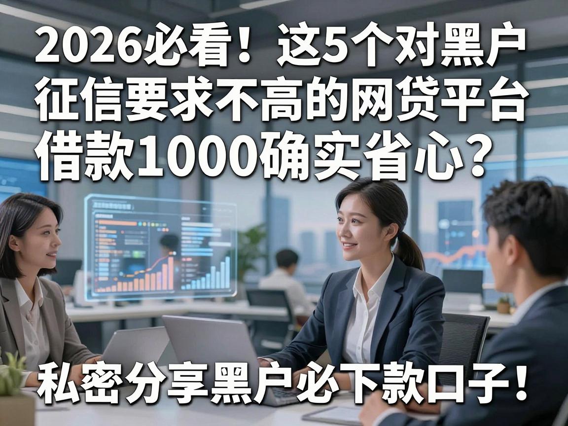 2026必看！这5个对黑户征信要求不高的网贷平台，借款1000确实省心，私密分享黑户必下款口子！