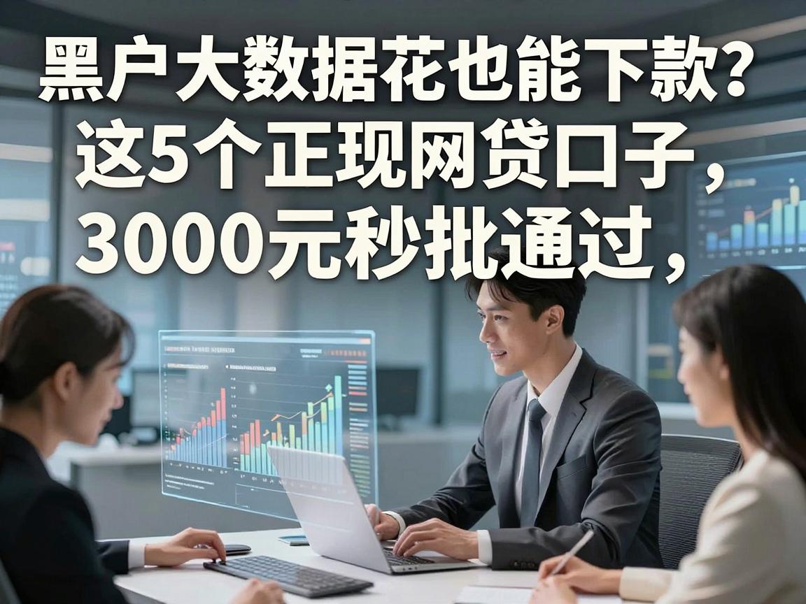 黑户大数据花也能下款？这5个正规网贷口子，3000元秒批通过！