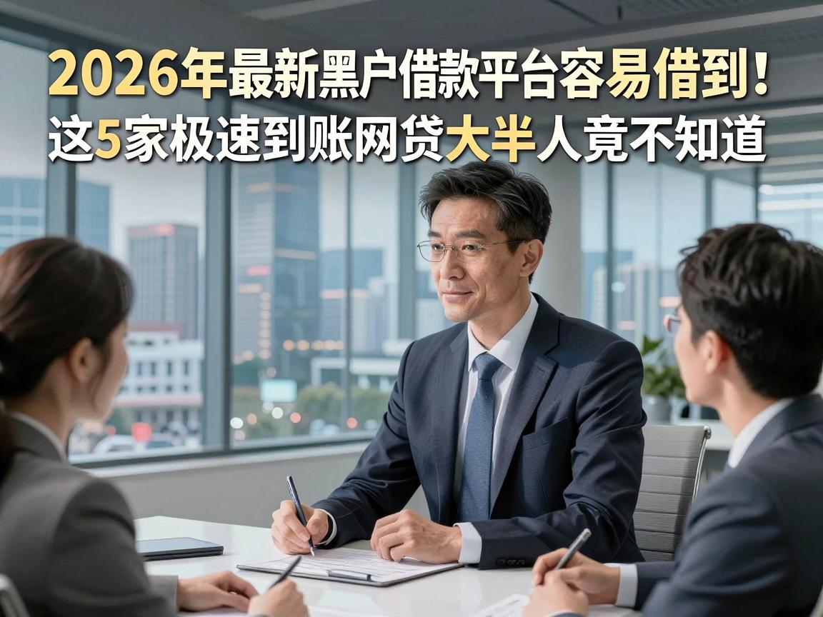 2026年最新黑户借款平台容易借到！这5家极速到账网贷大半人竟不知道