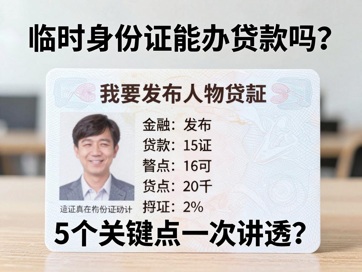 临时身份证能办贷款吗？这5个关键点一次讲透！