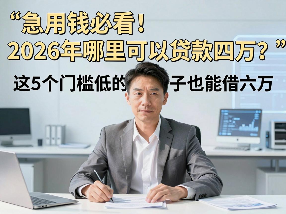 急用钱必看！2026年哪里可以贷款四万？这5个门槛低的口子也能借六万