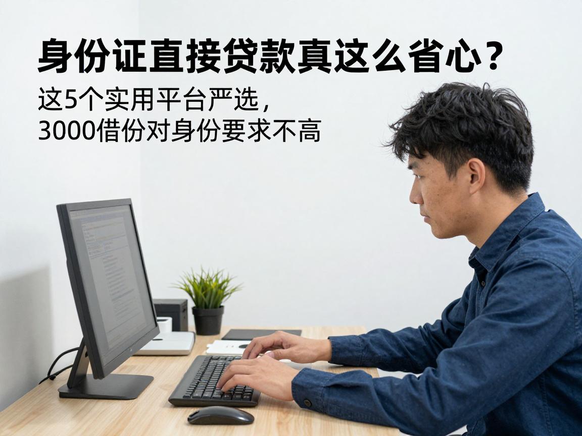 身份证直接贷款真这么省心？这5个实用平台严选，3000借款对身份要求不高