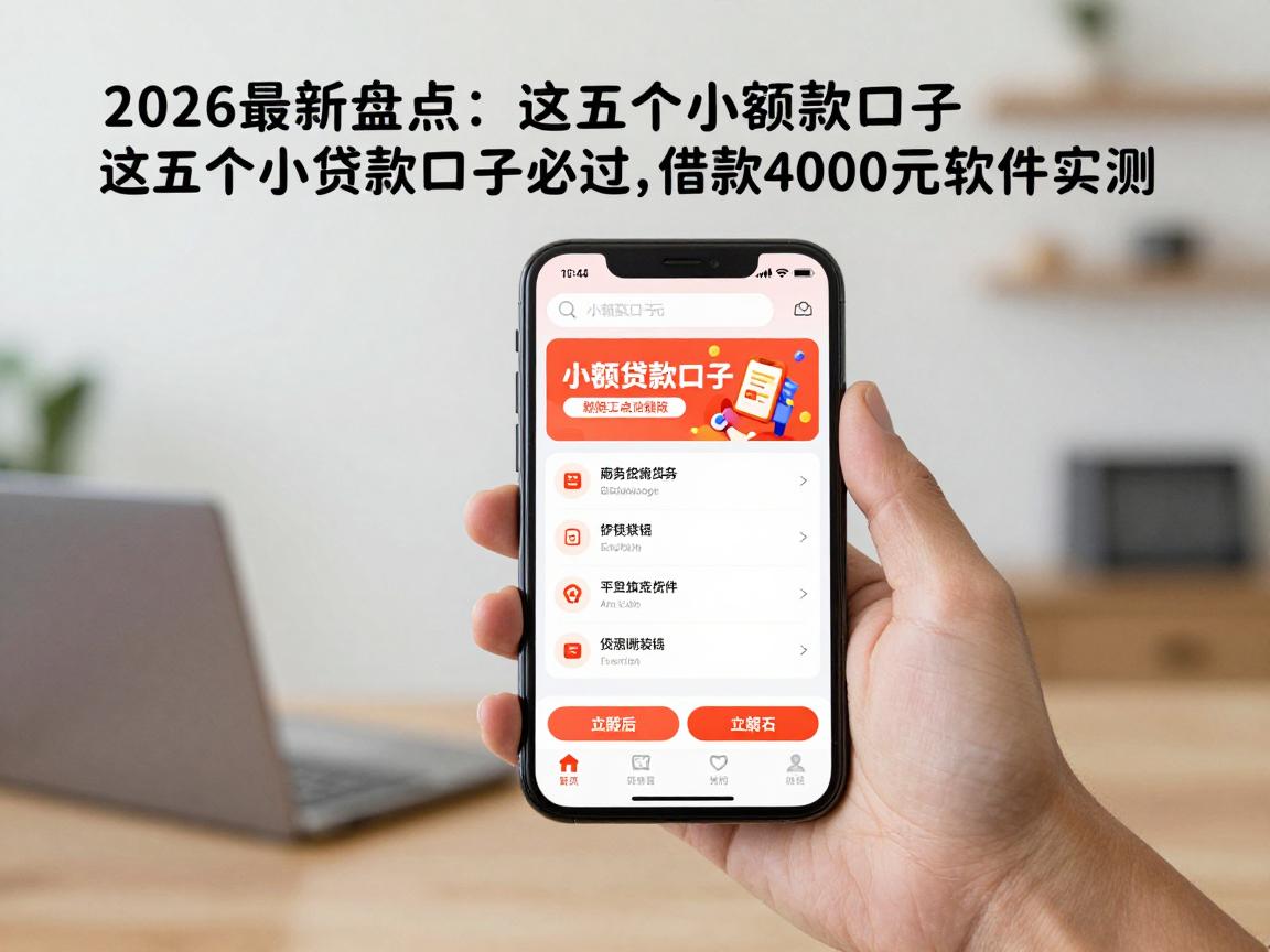 2026最新盘点：这五个小额贷款口子必过，借款4000元软件实测！