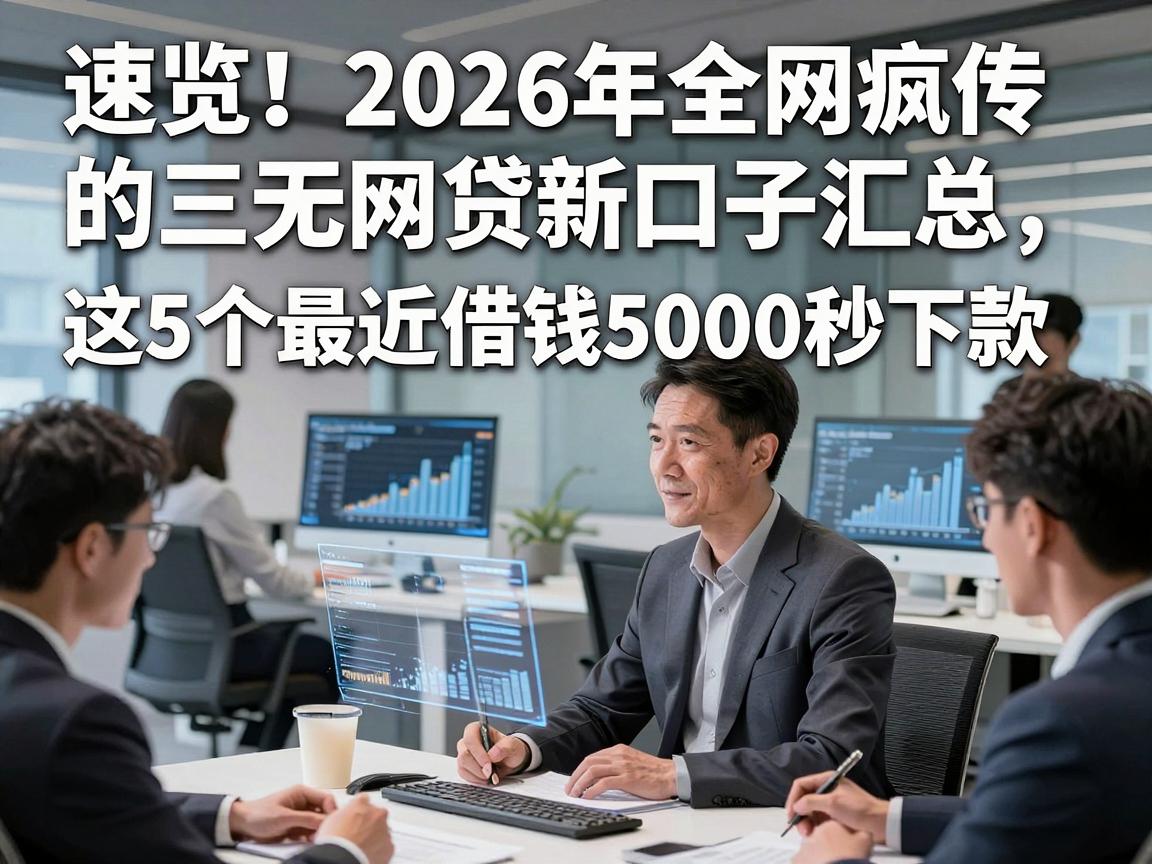 速览！2026年全网疯传的三无网贷新口子汇总，这5个最近借钱5000秒下款！