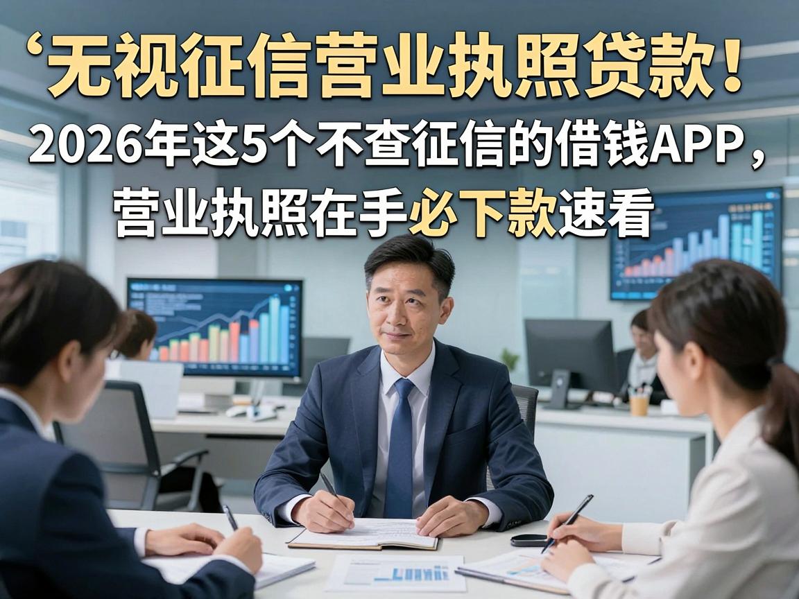 无视征信营业执照贷款！2026年这5个不查征信的借钱APP，营业执照在手必下款速看