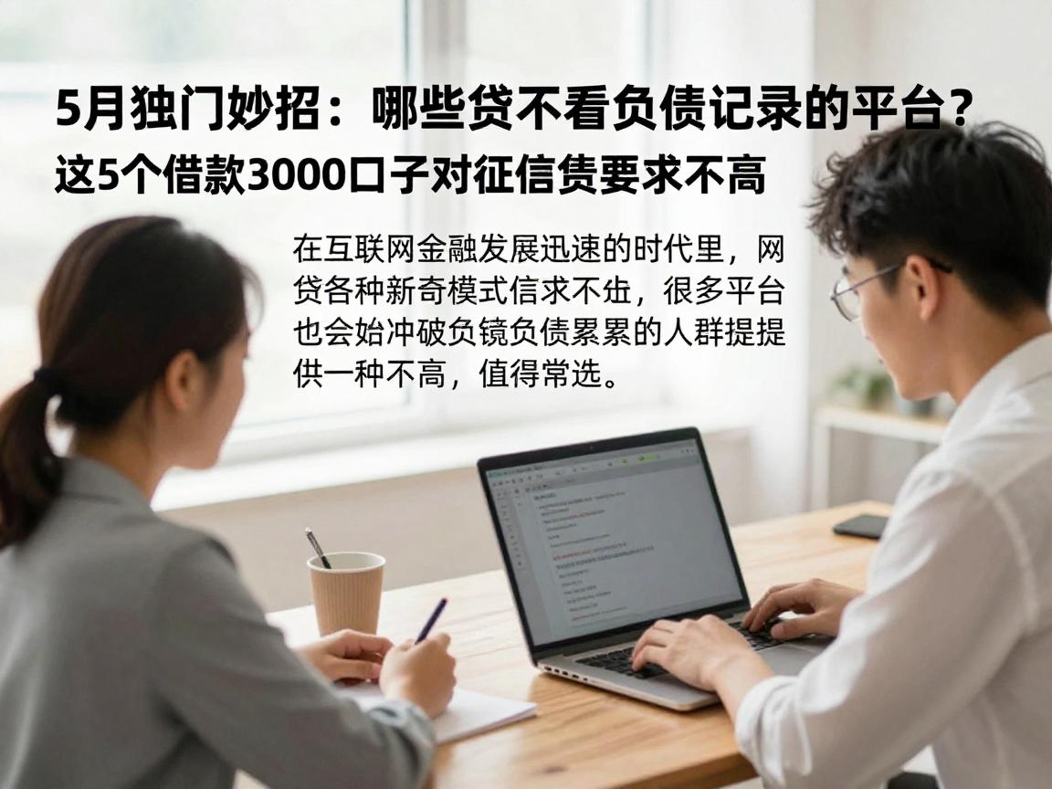 5月独门妙招:哪些网贷不看征信不看负债记录的平台?这5个借款3000口子对征信负债要求不高,值得常选
