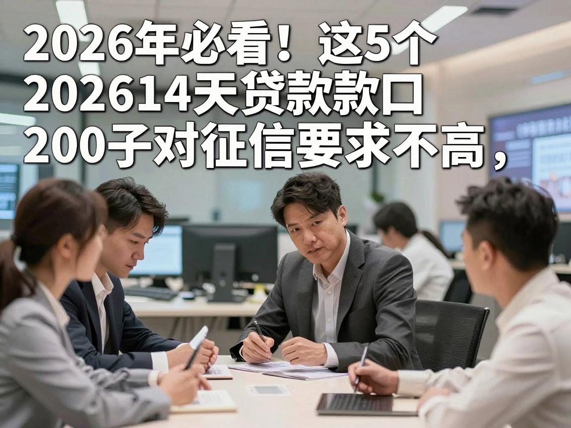 2026年必看！这5个202614天贷款口子对征信要求不高，2000元轻松借