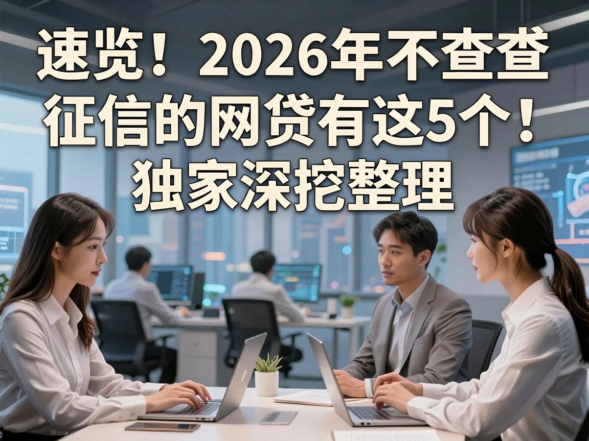 速览！2026年不查征信的网贷有这5个，独家深挖整理！