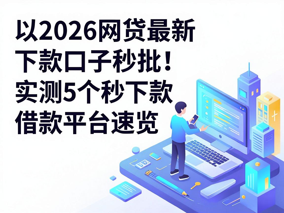 2026网贷最新下款口子秒批！实测5个秒下款借款平台速览