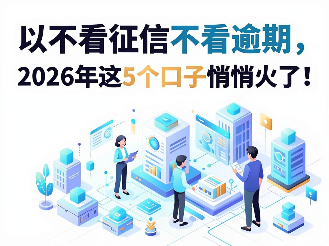不看征信不看逾期，2026年这5个口子悄悄火了！