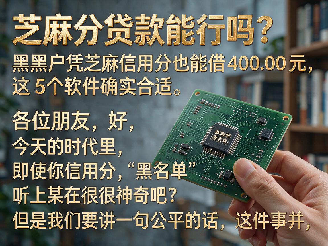 芝麻分贷款能行吗？黑户凭芝麻信用分也能借40000元，这5个软件确实合适