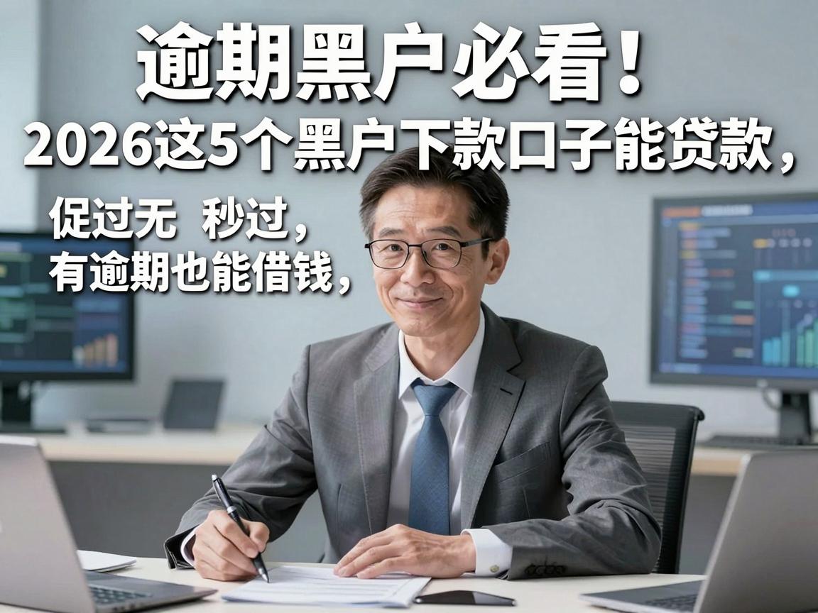 逾期黑户必看！2026这5个黑户下款口子能贷款，有逾期也能借钱秒过
