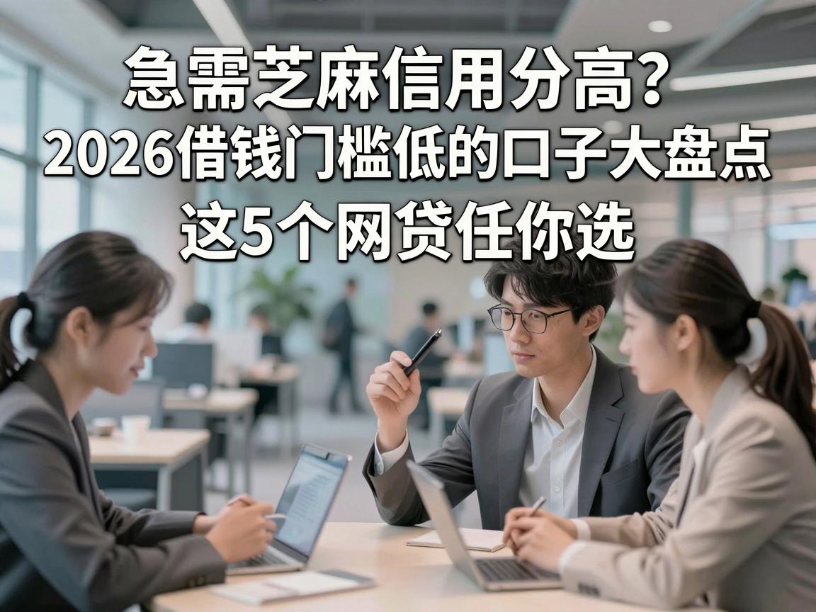 急需芝麻信用分高？2026借钱门槛低的口子大盘点，这5个网贷任你选！