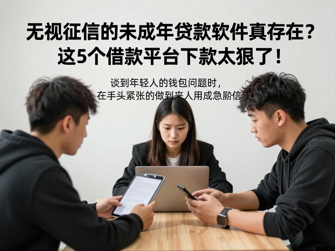 无视征信的未成年贷款软件真存在？这5个借款平台下款太狠了！