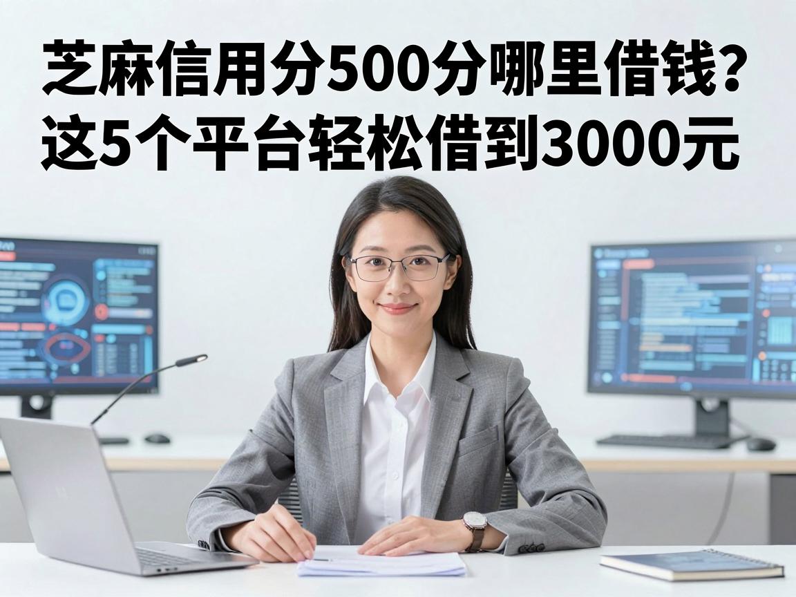 芝麻信用分500分哪里借钱？这5个平台轻松借到3000元