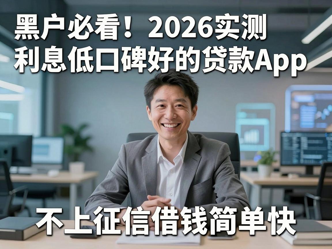 黑户必看！2026实测利息低口碑好的贷款App，不上征信借钱简单快