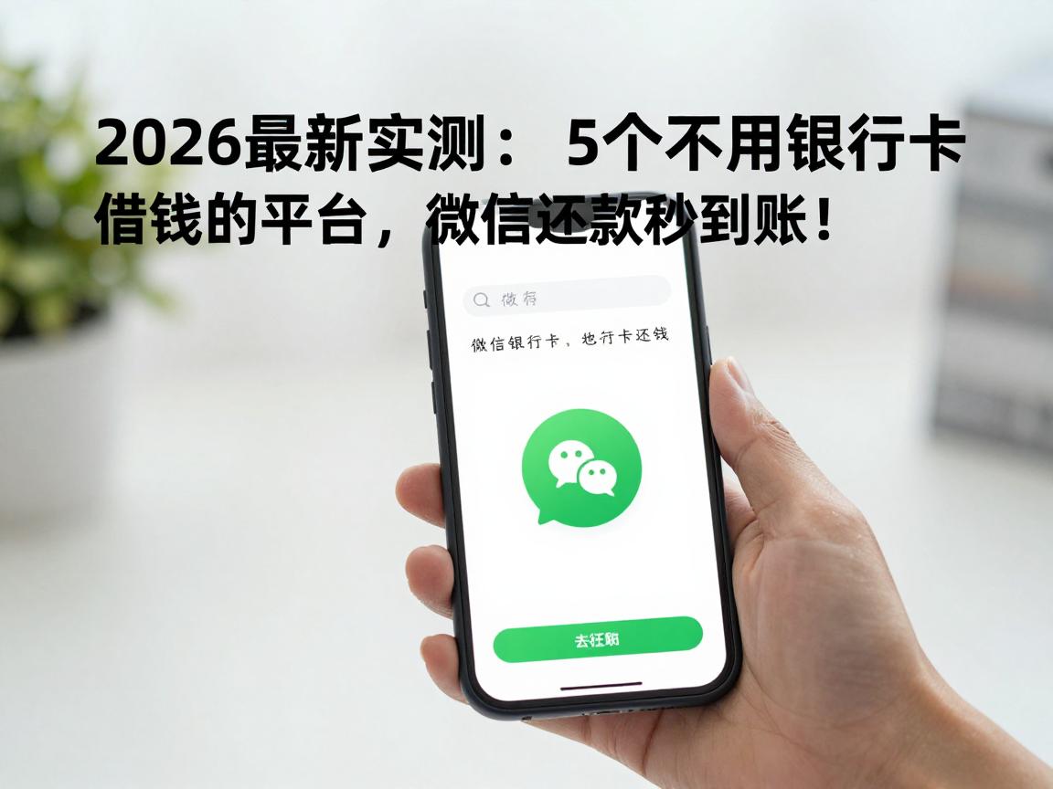 2026最新实测：5个不用银行卡借钱的平台，微信还款秒到账！