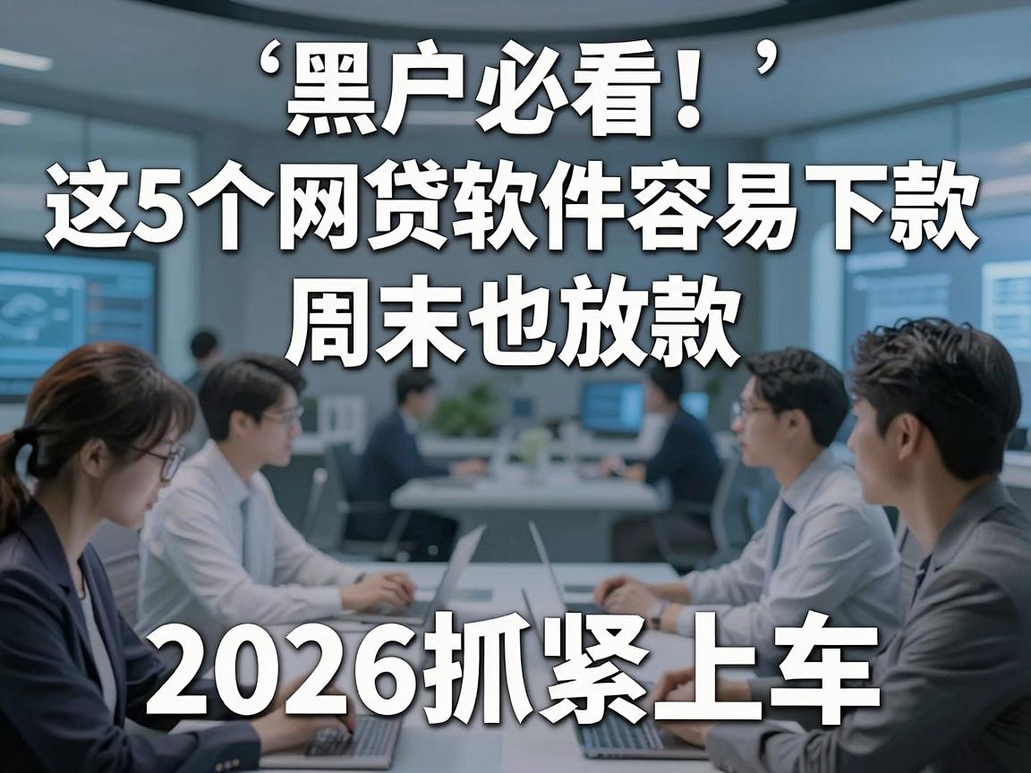 黑户必看！这5个网贷软件容易下款，周末也放款，2026抓紧上车！