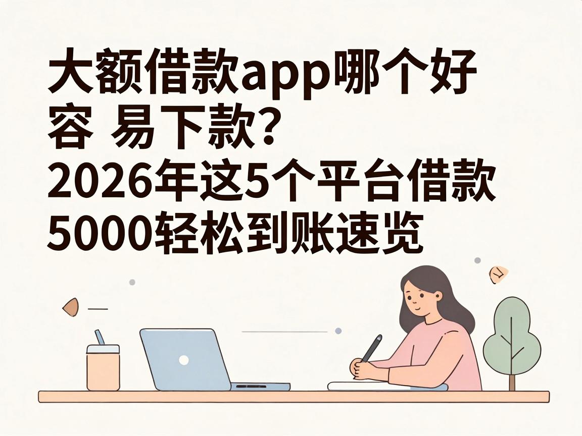 大额借款app哪个好容易下款？2026年这5个平台借款5000轻松到账速览