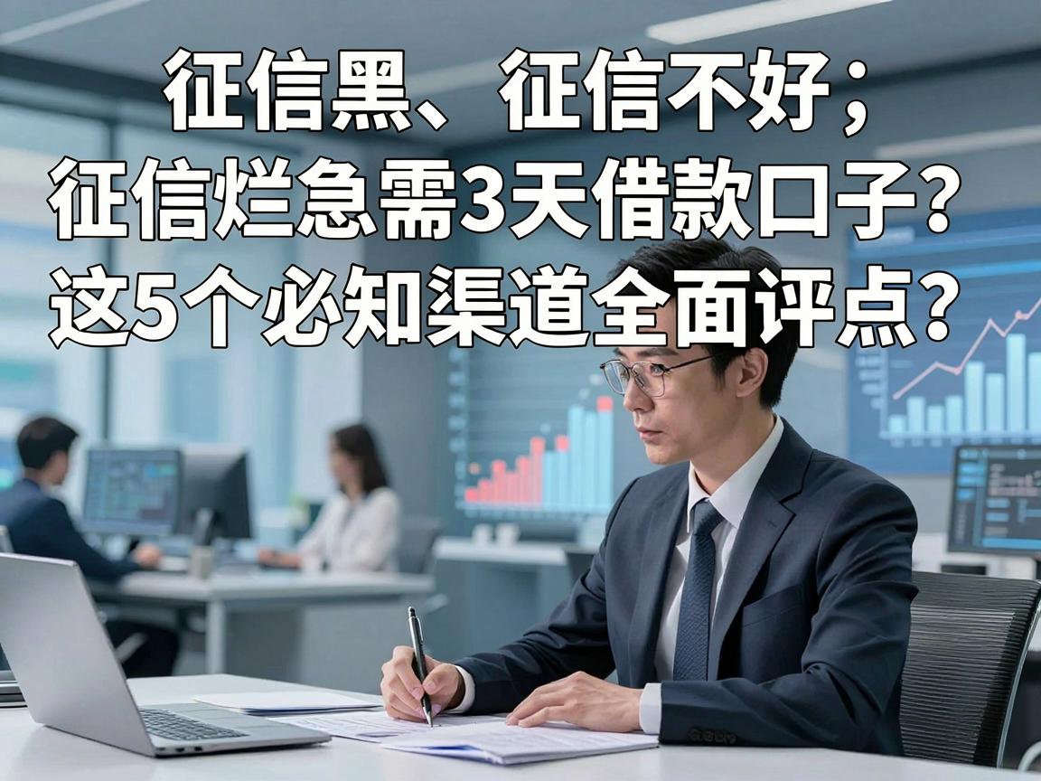 征信黑、征信不好、征信烂急需3天借款口子？这5个必知渠道全面评点！