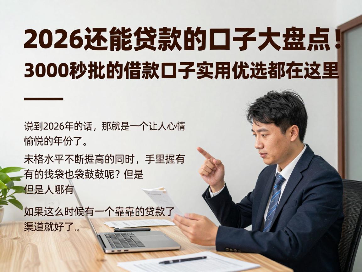2026还能贷款的口子大盘点！3000秒批的借款口子实用优选都在这里