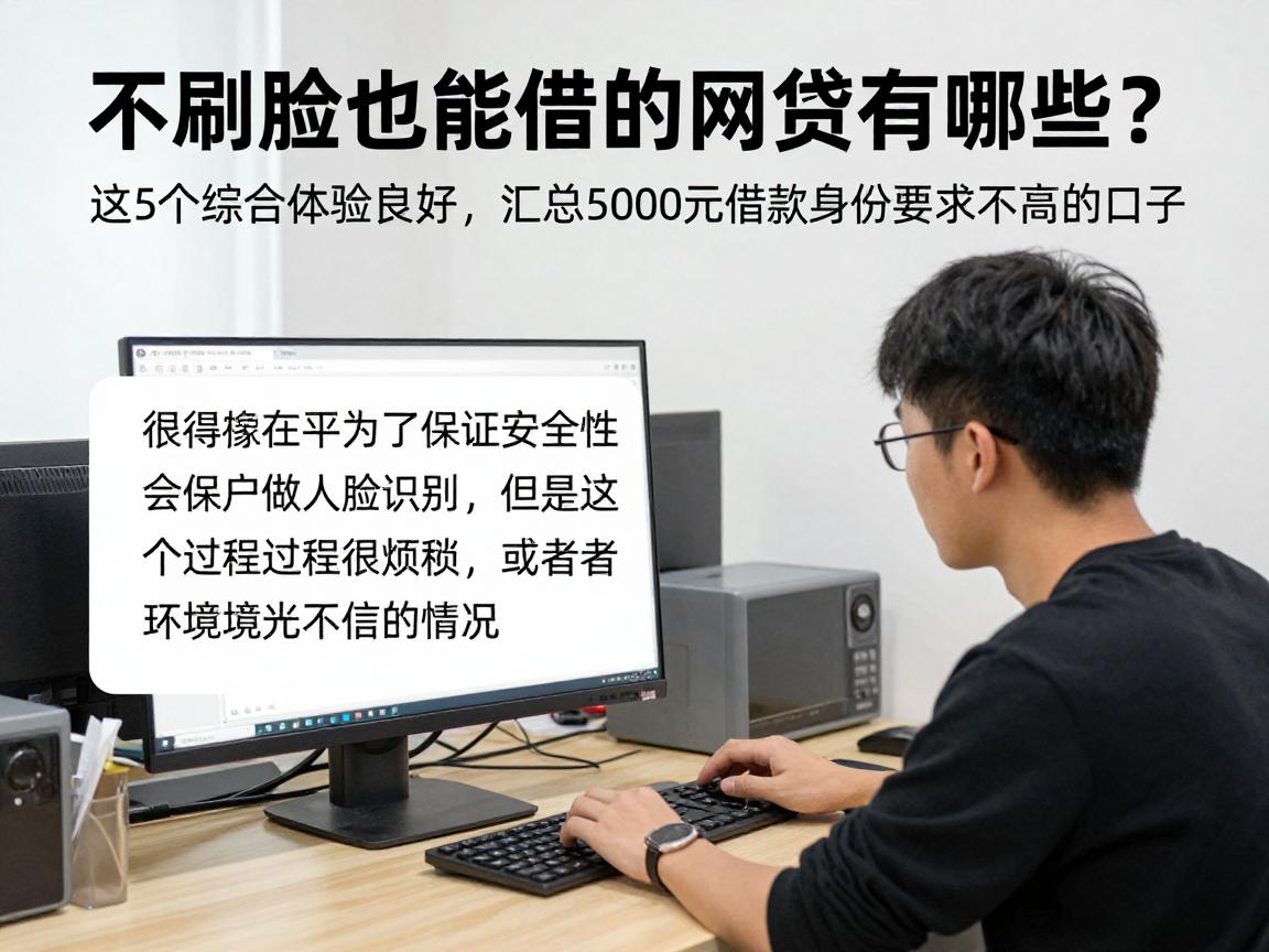 不刷脸也能借的网贷有哪些？这5个综合体验良好，汇总5000元借款身份要求不高的口子