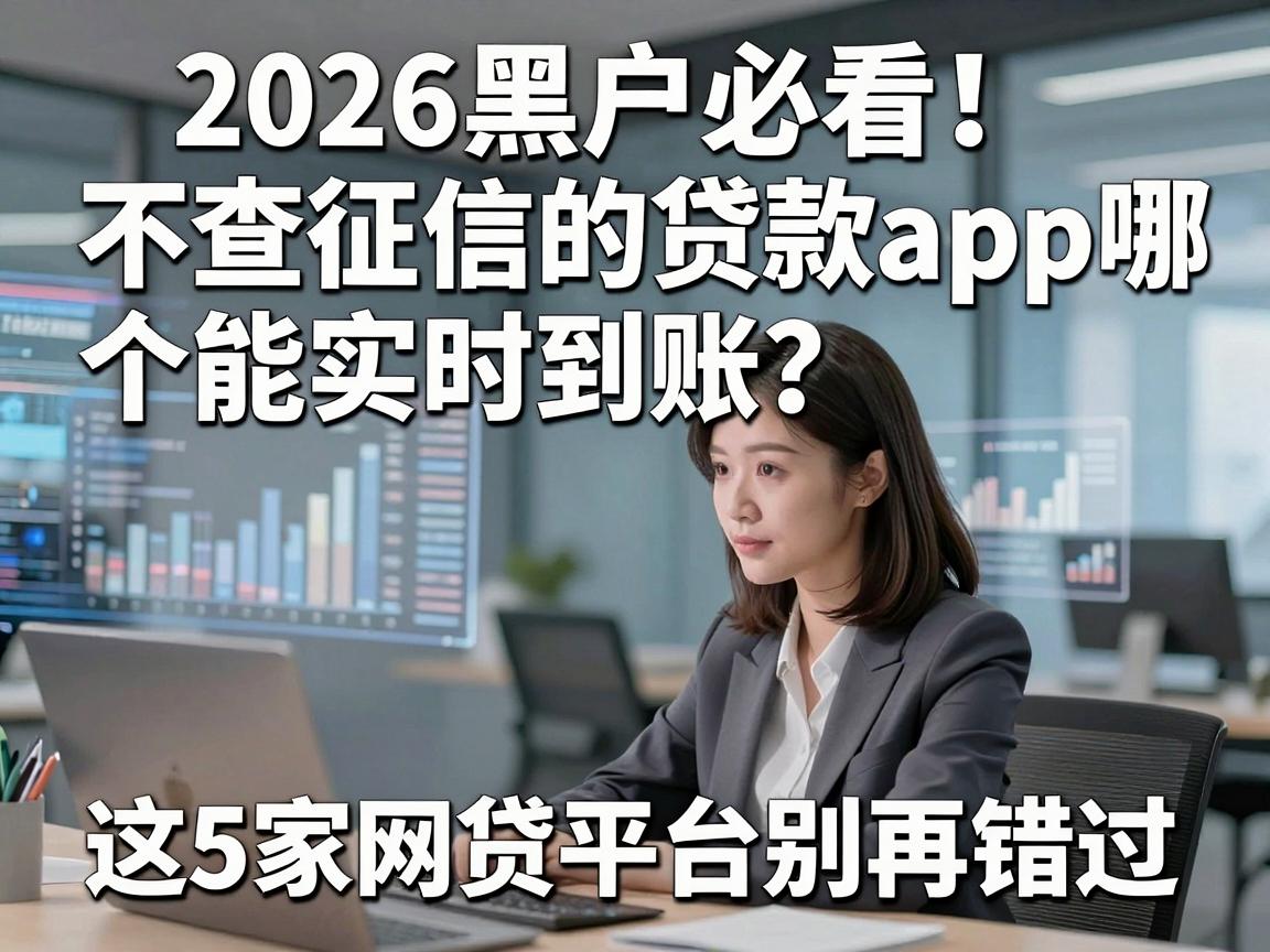 2026黑户必看！不查征信的贷款app哪个能实时到账？这5家网贷平台别再错过