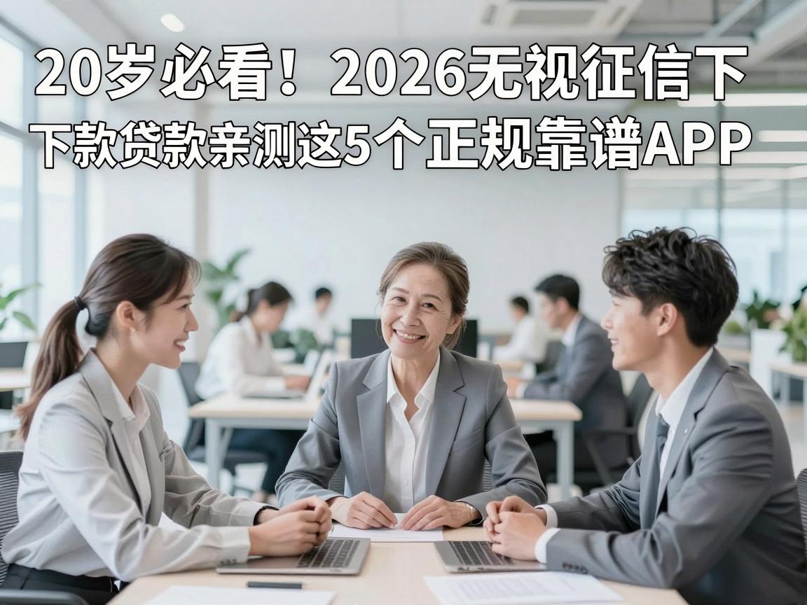 20岁必看!2026无视征信下款贷款亲测这5个正规靠谱APP