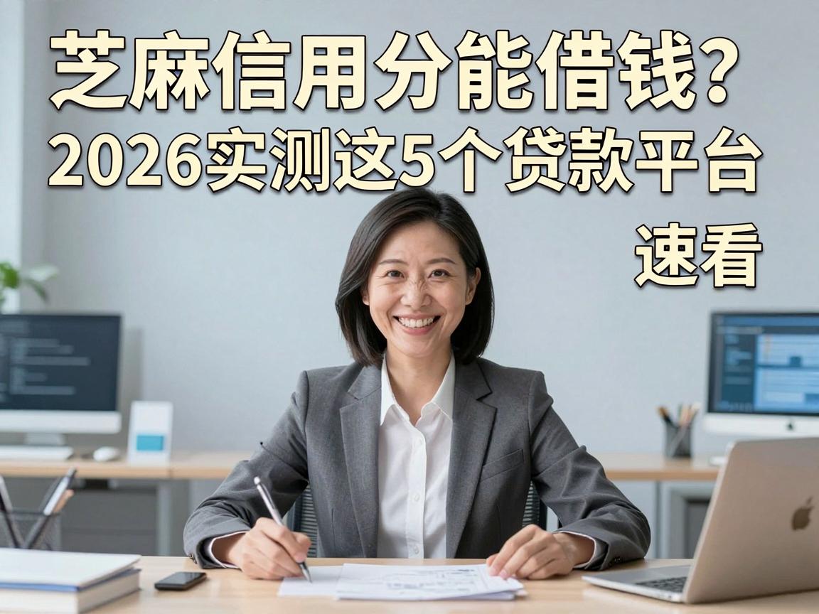 芝麻信用分能借钱？2026实测这5个贷款平台，速看！