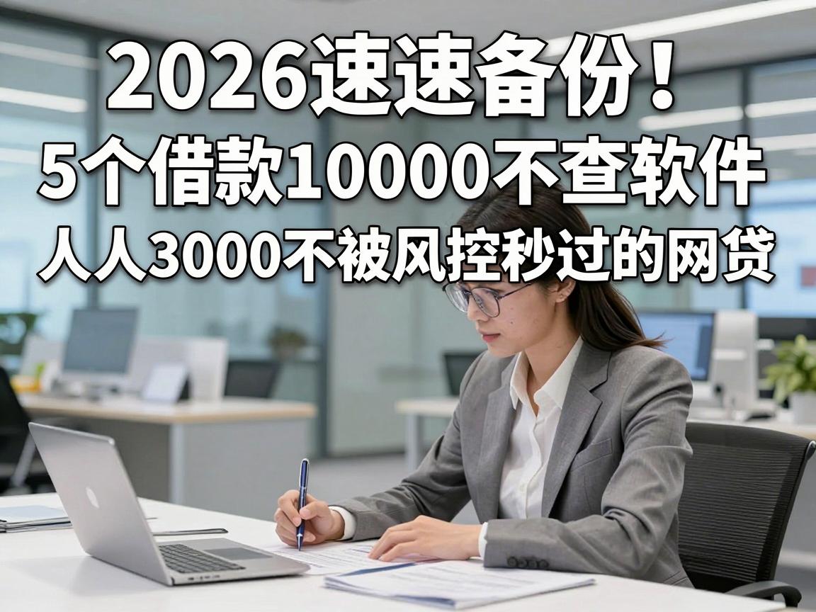 2026速速备份！5个借款10000不查软件，人人3000不被风控秒过的网贷