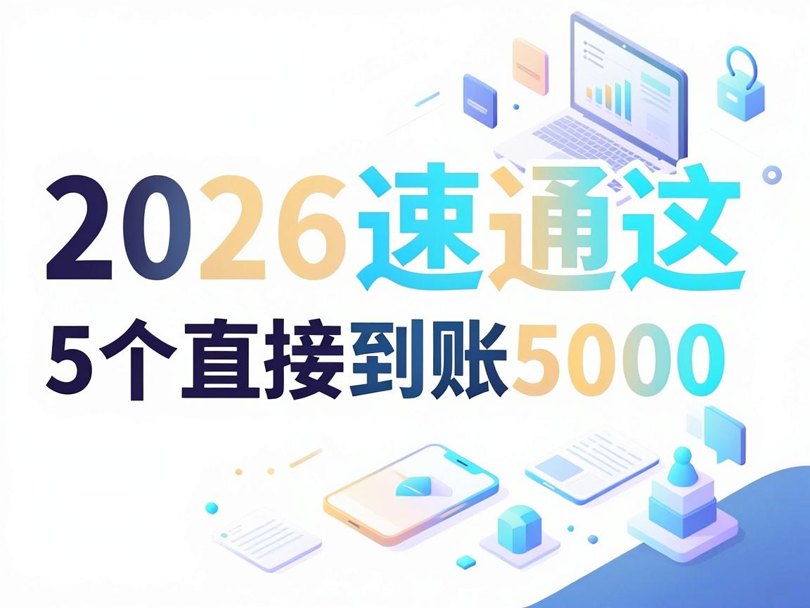无银行卡也能借款到微信？2026速通这5个直接到账5000的APP