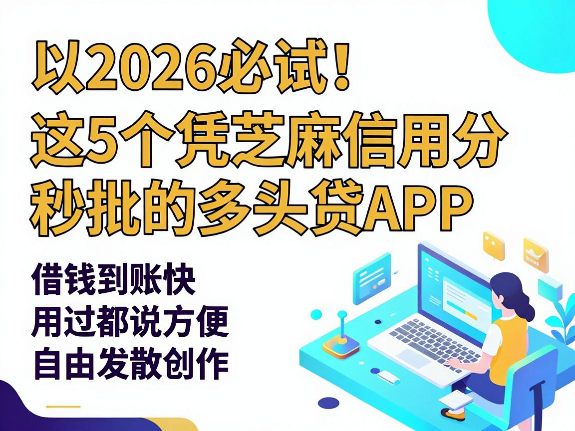 2026必试！这5个凭芝麻信用分秒批的多头贷APP，借钱到账快用过都说方便