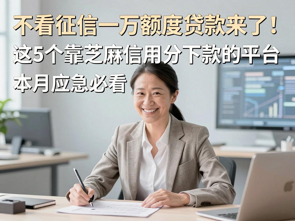 不看征信一万额度贷款来了！这5个靠芝麻信用分下款的平台，本月应急必看
