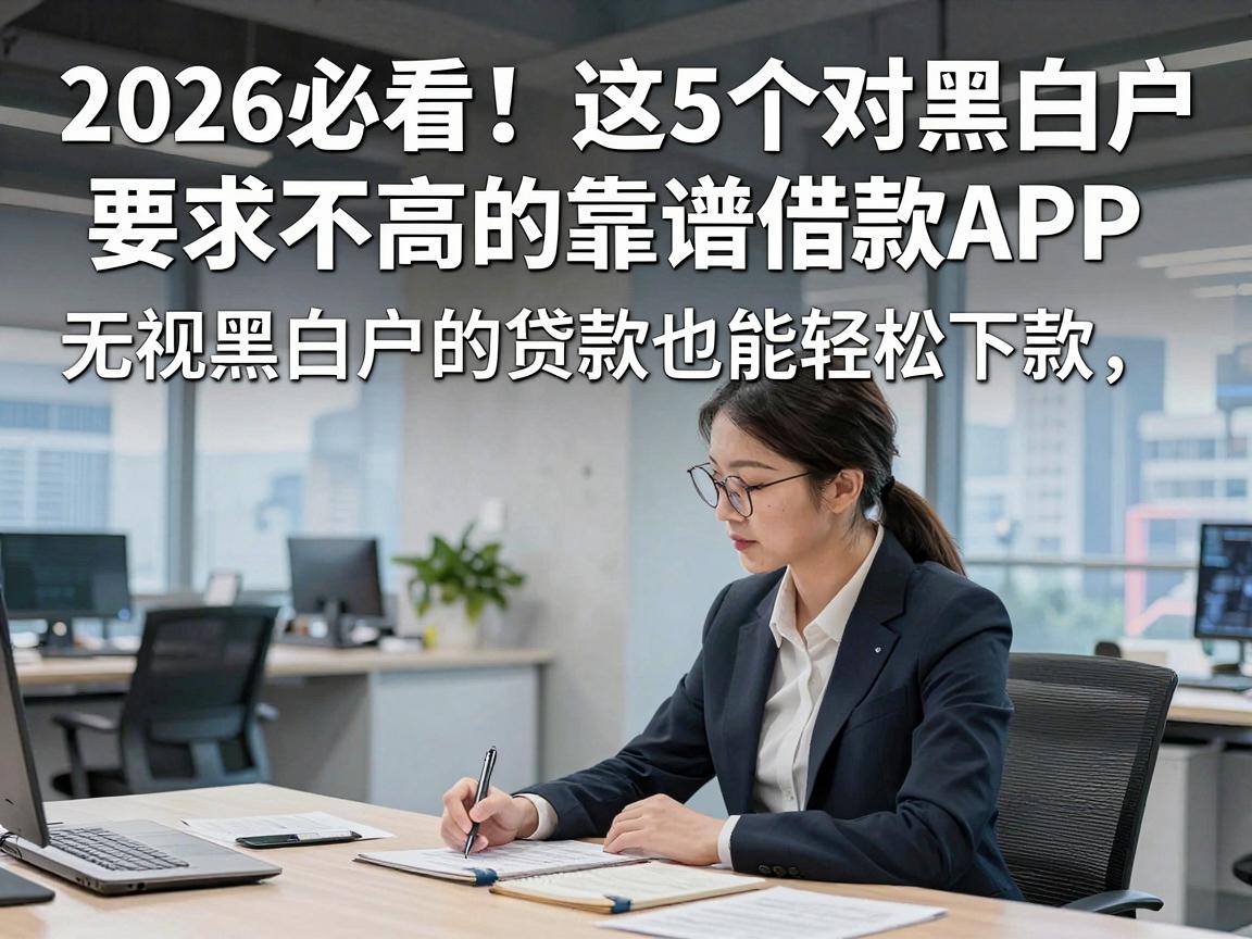 2026必看！这5个对黑白户要求不高的靠谱借款APP，无视黑白户的贷款也能轻松下款