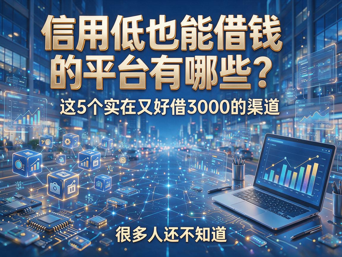 信用低也能借钱的平台有哪些？这5个实在又好借3000的渠道，很多人还不知道