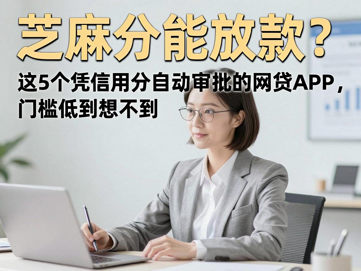芝麻分能放款？这5个凭信用分自动审批的网贷APP，门槛低到想不到！