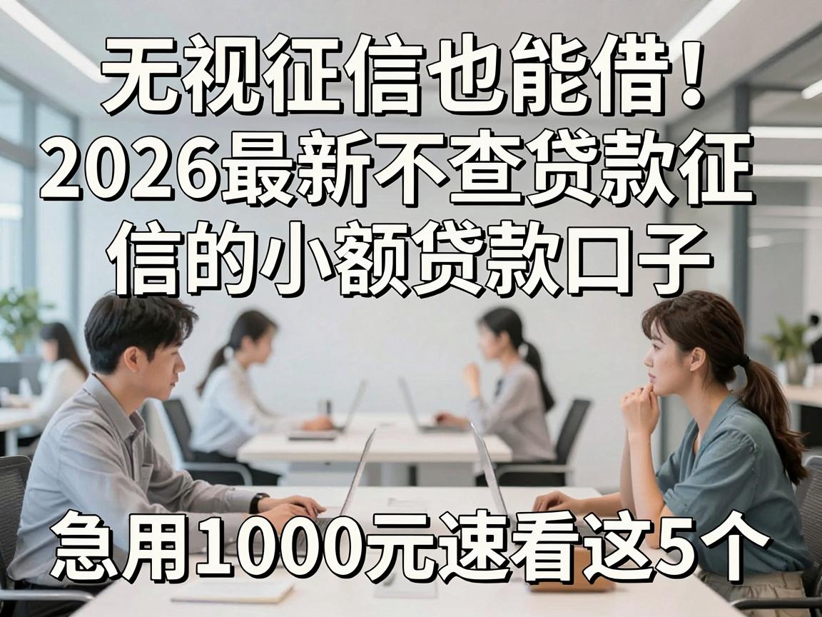 无视征信也能借！2026最新不查贷款征信的小额贷款口子，急用1000元速看这5个