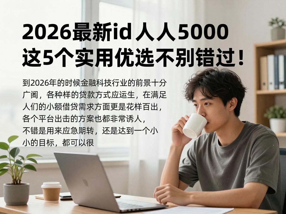 2026最新id贷人人5000，这5个实用优选千万别错过！