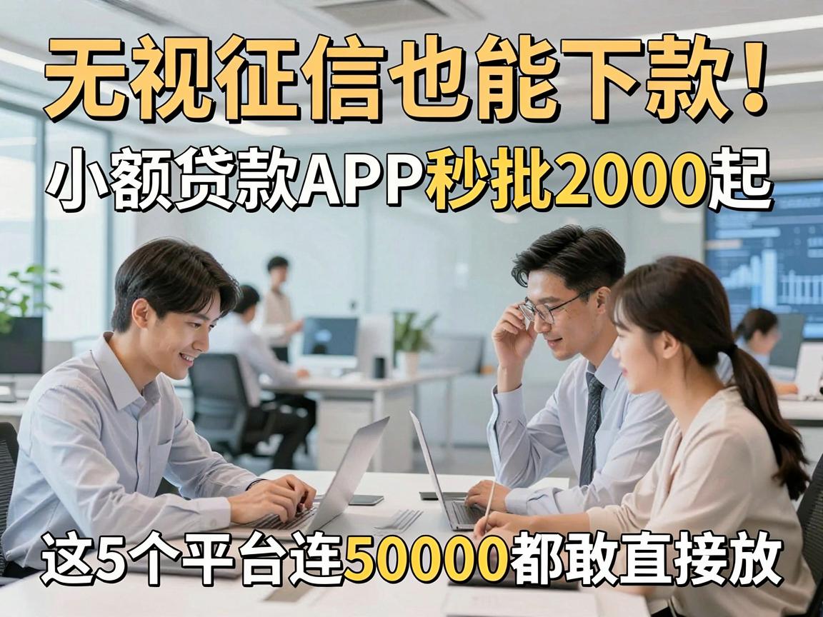 无视征信也能下款！小额贷款APP秒批2000起，这5个平台连50000都敢直接放
