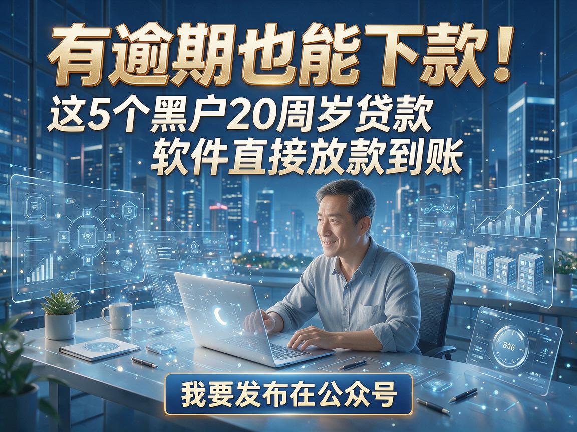 有逾期也能下款！这5个黑户20周岁贷款软件直接放款到账
