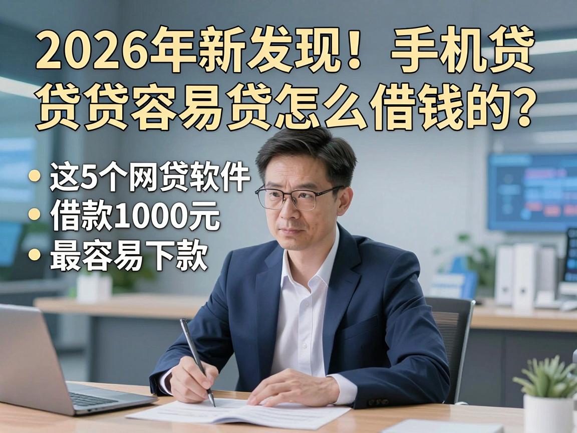 2026年新发现！手机贷容易贷怎么借钱的？这5个网贷软件借款1000元最容易下款