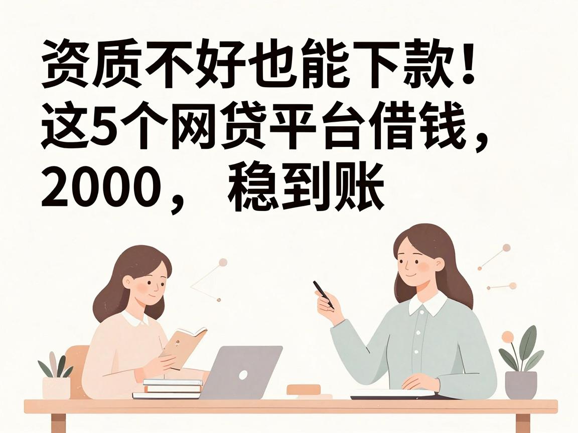 资质不好也能下款！这5个网贷平台借钱2000稳到账，速看