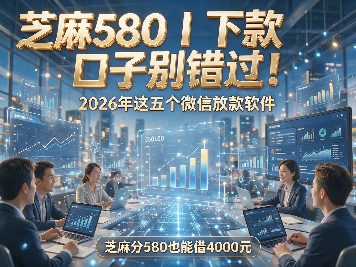 芝麻580下款口子别错过！2026年这五个微信放款软件，芝麻分580也能借4000元