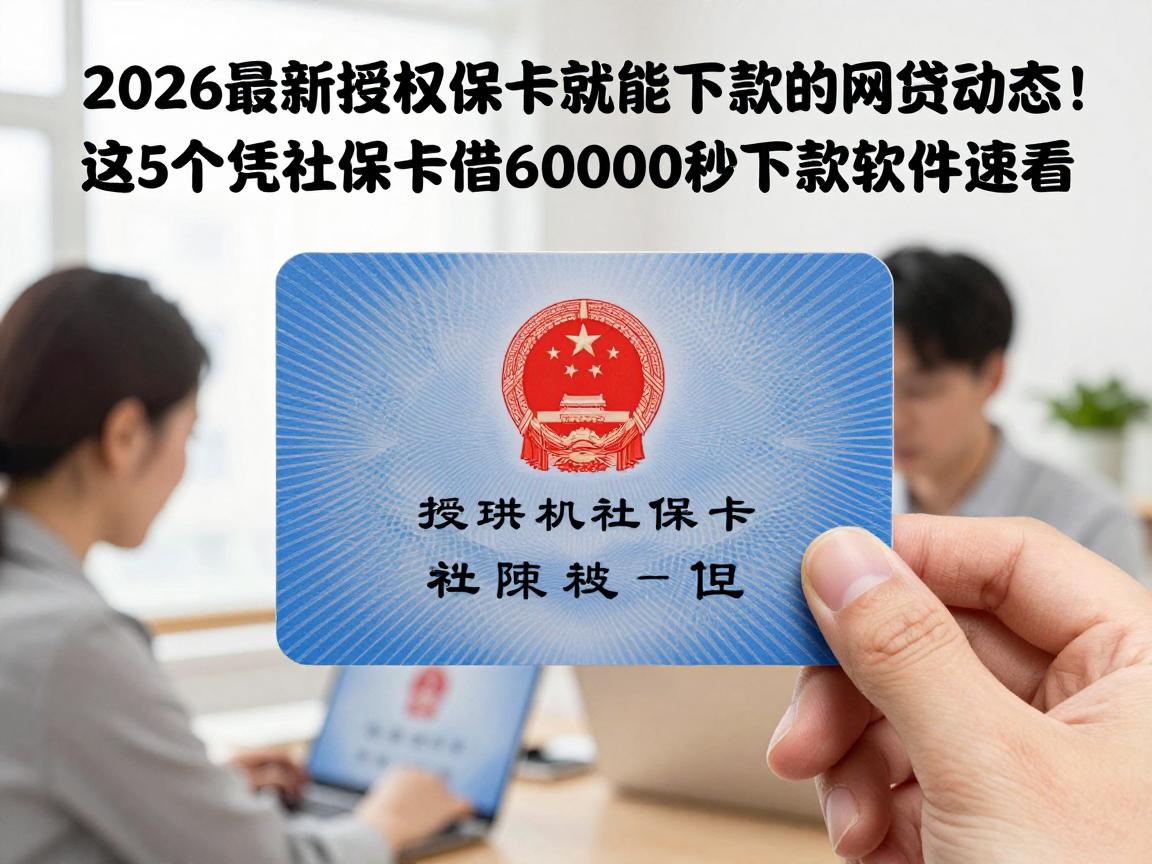2026最新授权社保卡就能下款的网贷动态！这5个凭社保卡借钱6000秒下款软件速看