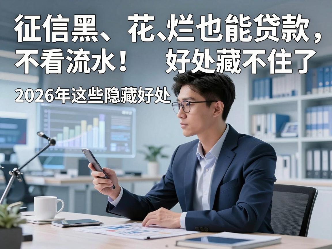 征信黑、花、烂也能贷款，不看流水！2026年这些隐藏好处藏不住了