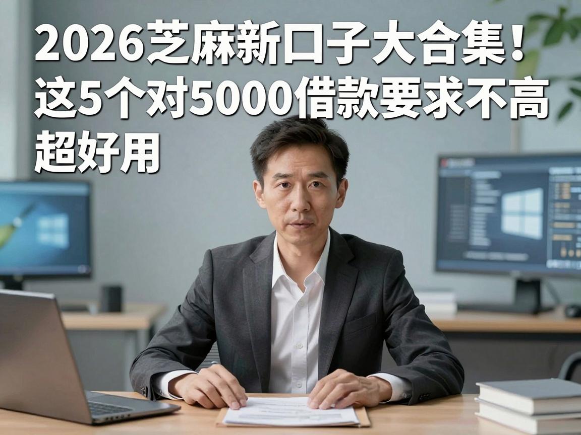 2026芝麻新口子大合集!这5个对5000借款要求不高,超好用!