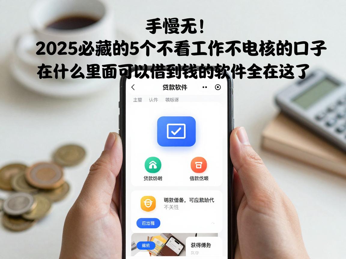 手慢无！2025必藏的5个不看工作不电核的口子，在什么里面可以借到钱的软件全在这了